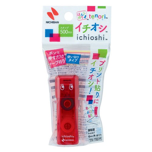 Glue Tape (Stamp/Strong Adhesive/2.3x2.3x6.5cm/Nichiban/Tenori Ichioshi/SMCol(s): Red)