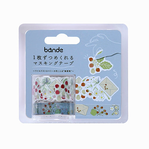 Bande 2pcs Wild Strawberry Masking Tape & Stickers BDA660