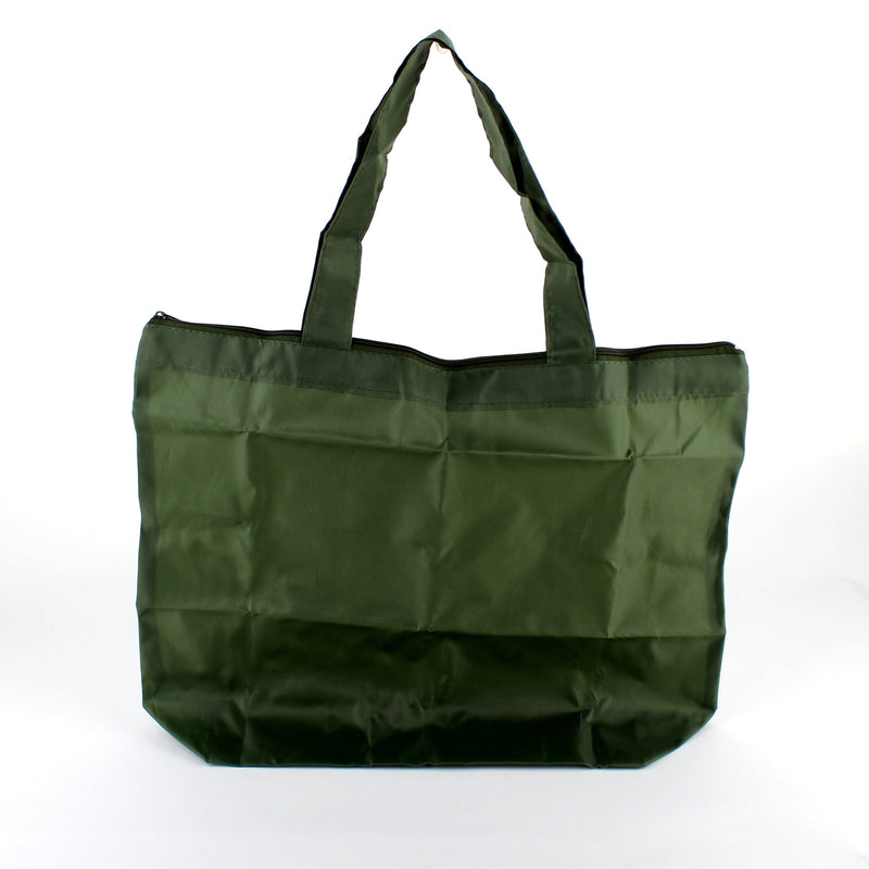Tote Bag (w/Zipper/BK*GY*KH/40x32cm)
