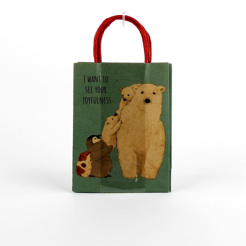 Gift Bag (Paper/Polar Bear*Hamster/10x7.5x3.5cm (3pcs))