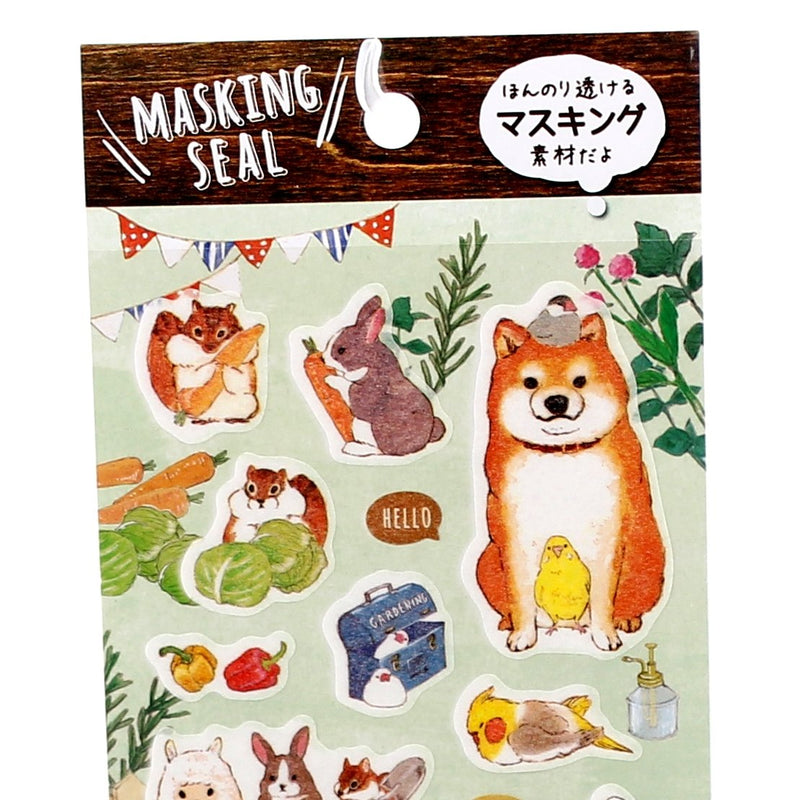 Animals Masking Washi Sticker