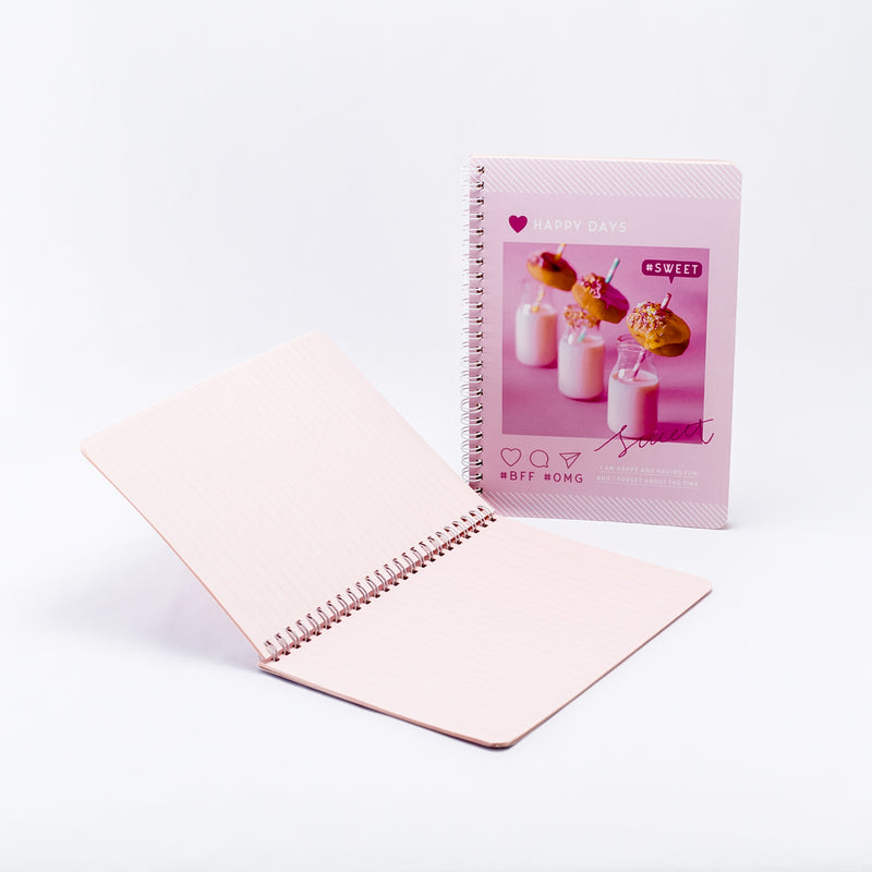 A5 7mm-Ruled Coil Notebook  (40 sheets)