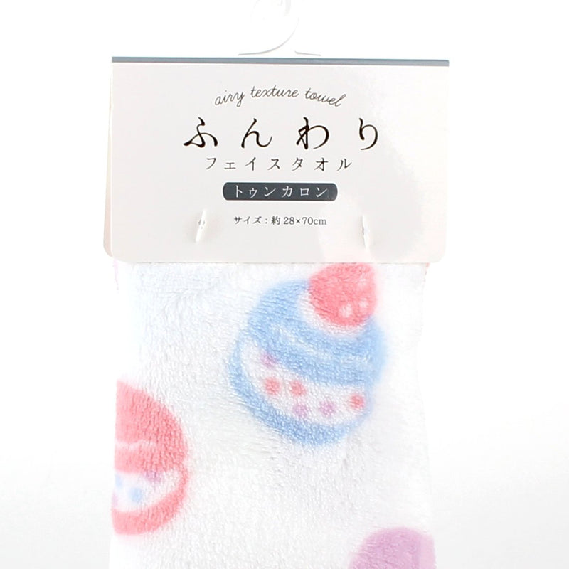 Face Towel (Microfibre/Fluffy/Tuncaroon-Korean Macaroon/70x28cm)