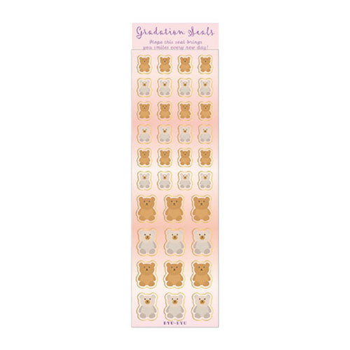 Ryuryu Teddy Bear PVC Stickers GS15
