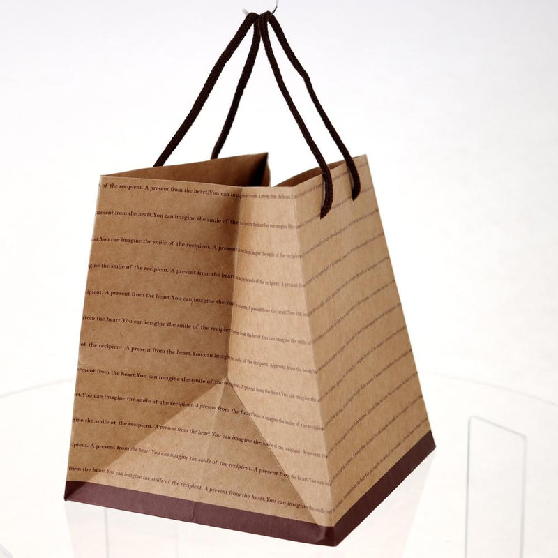 Gift Bag (Cake/Typography/Beige/21x21x24cm)