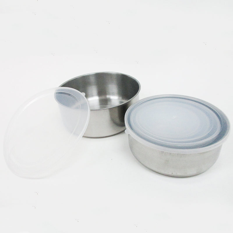 12cm Stainless Steel Food Container with Lid