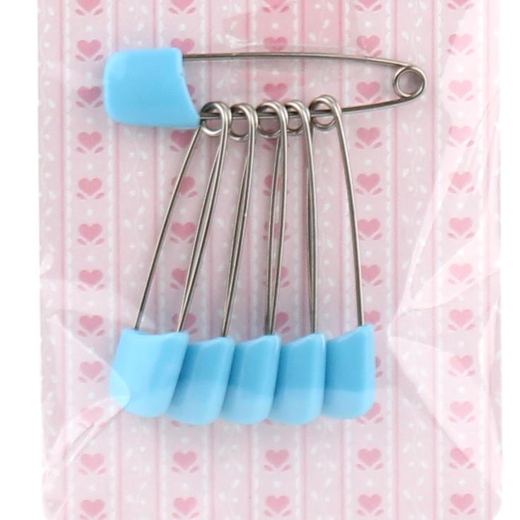Safety Pins (YL*PK*BL*WT/L:5.2cm (6pcs))