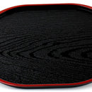 Black Lacquer Oval Tray (16x22x0.9cm)