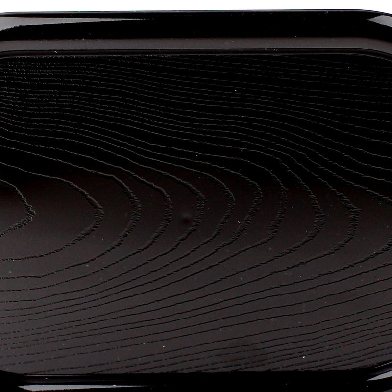 Black Lacquer Oval Tray (19.5x30.5x1.6cm)
