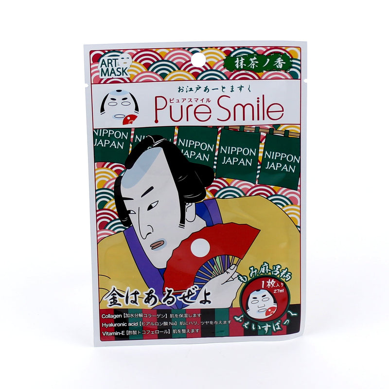 Pure Smile Green Tea parfum Samurai Face Mask (27 ml)