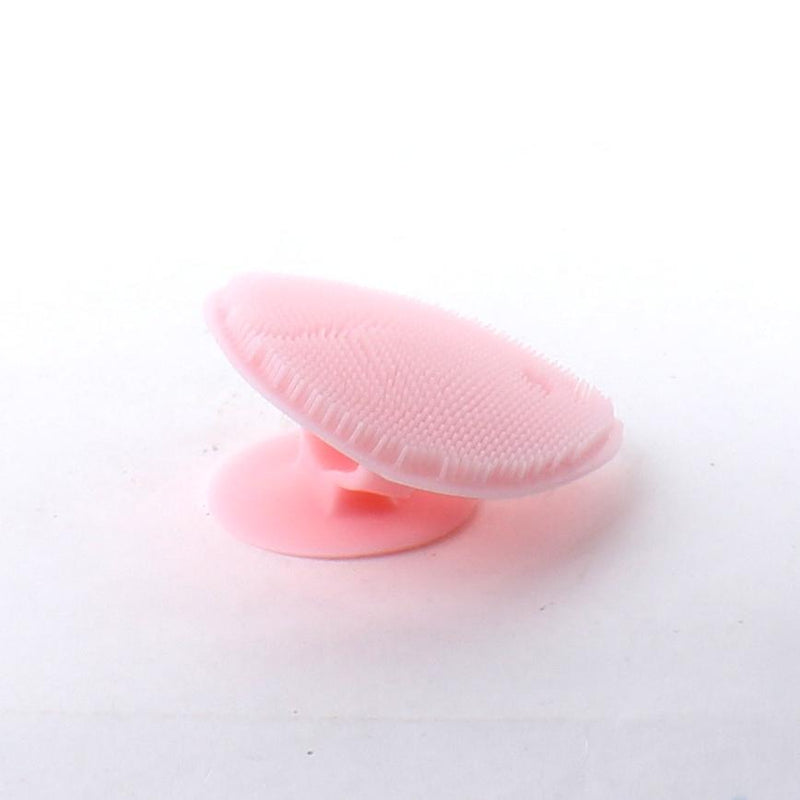 Silicone Face Cleansing Pad with Ring Holder (Pink)