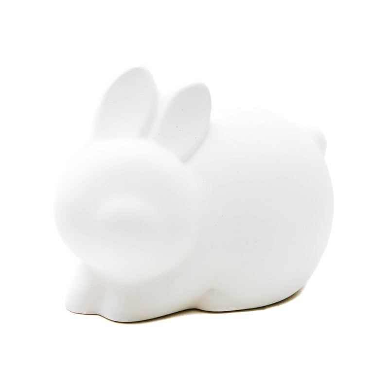 Coin Bank (Ceramics/For DIY Painting/Rabbit/9.5x7.5cm/SMCol(s): White)