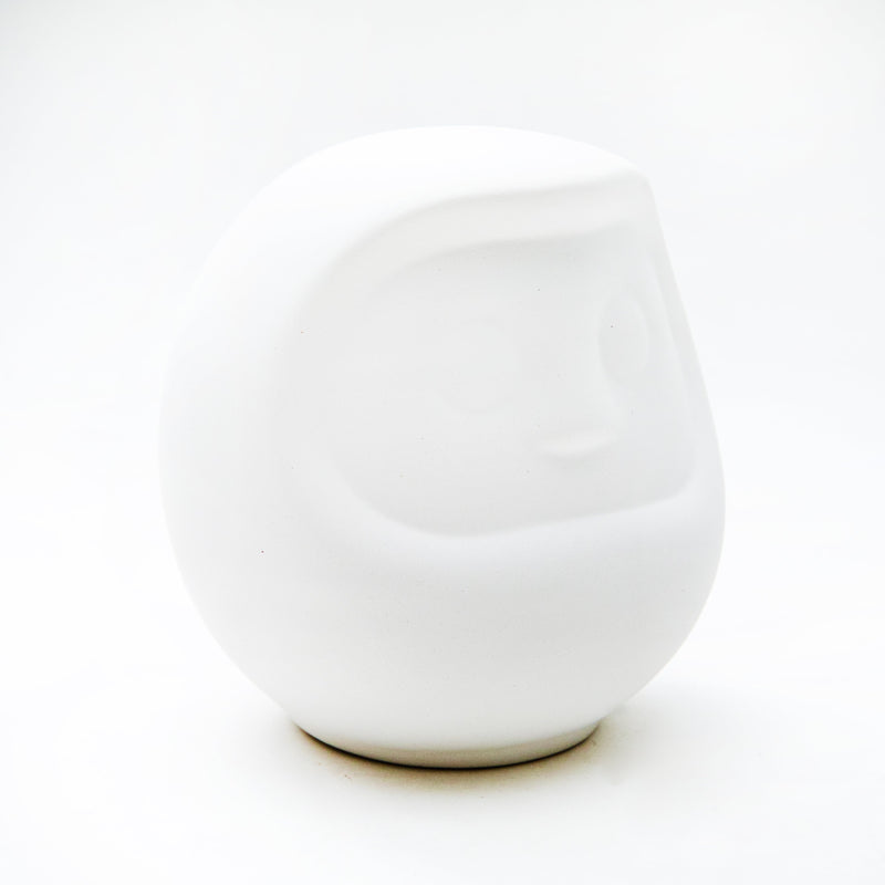 Coin Bank (Ceramics/For DIY Painting/Daruma/7x7x8cm/SMCol(s): White)