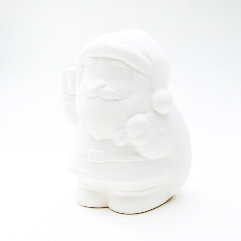 Coin Bank (Ceramics/For DIY Painting/Santa Claus/7x7.5x10cm/SMCol(s): White)