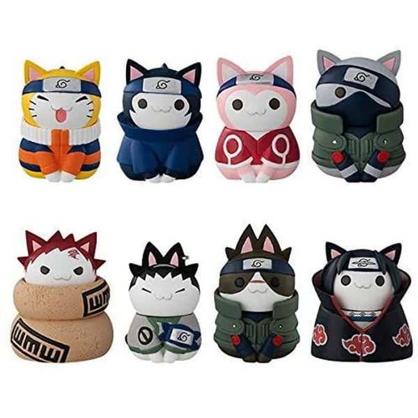 Nyaruto! Naruto Cats of Konoha Figure (Set of 8)