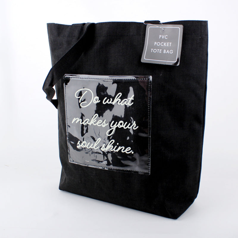 Tote Bag (With Pocket/Words/9x26x34cm)