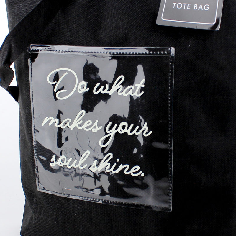Tote Bag (With Pocket/Words/9x26x34cm)