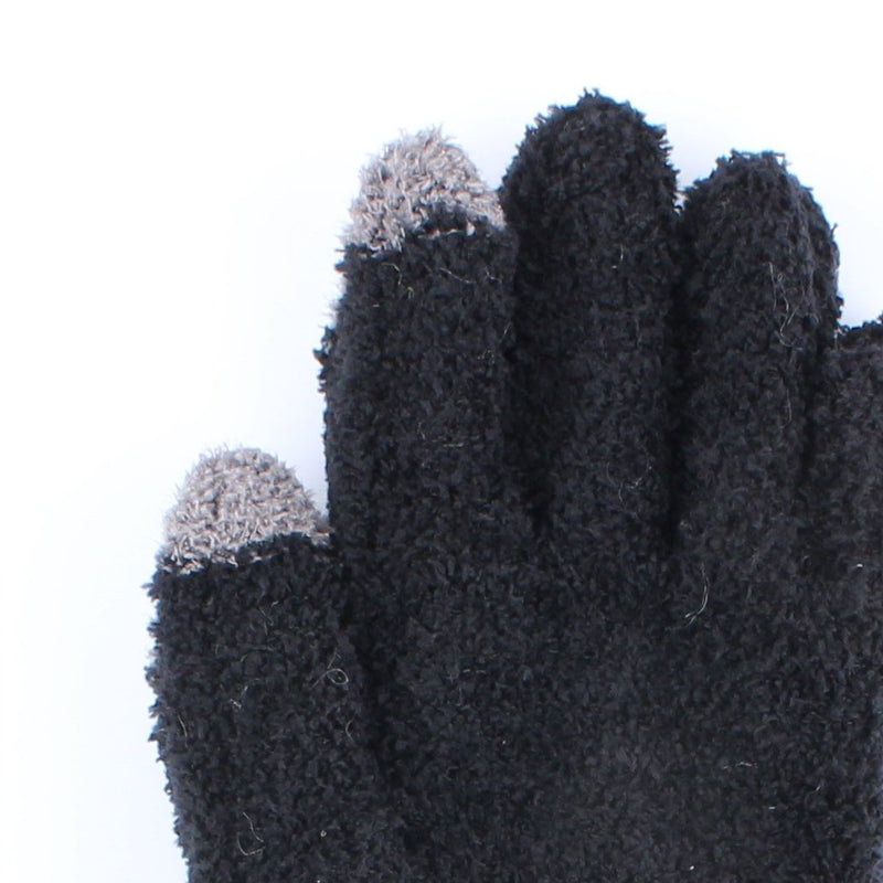 Fluffy Feather Cuff Touch Screen Women 21 cm 1 pair Winter Gloves
