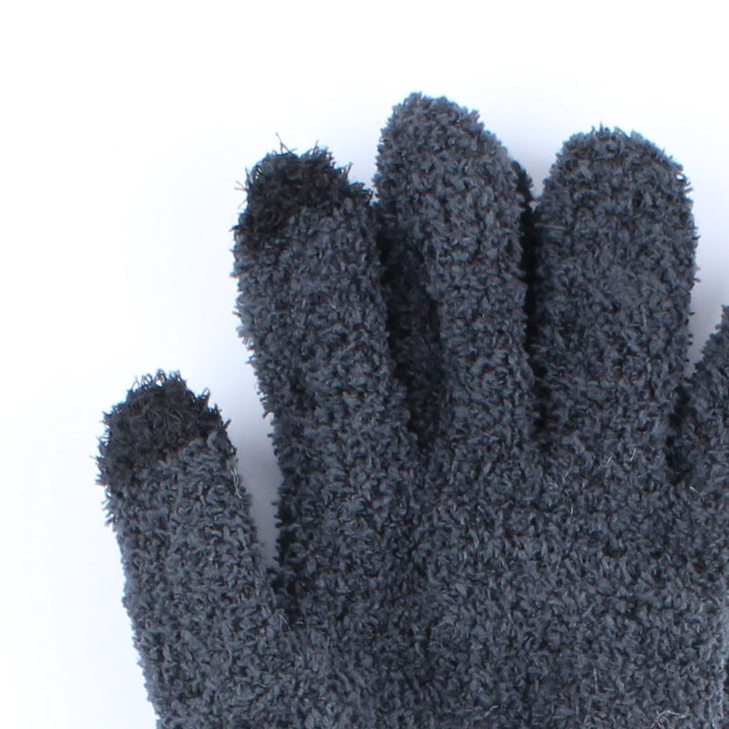 Fluffy Feather Cuff Touch Screen Women 21 cm 1 pair Winter Gloves