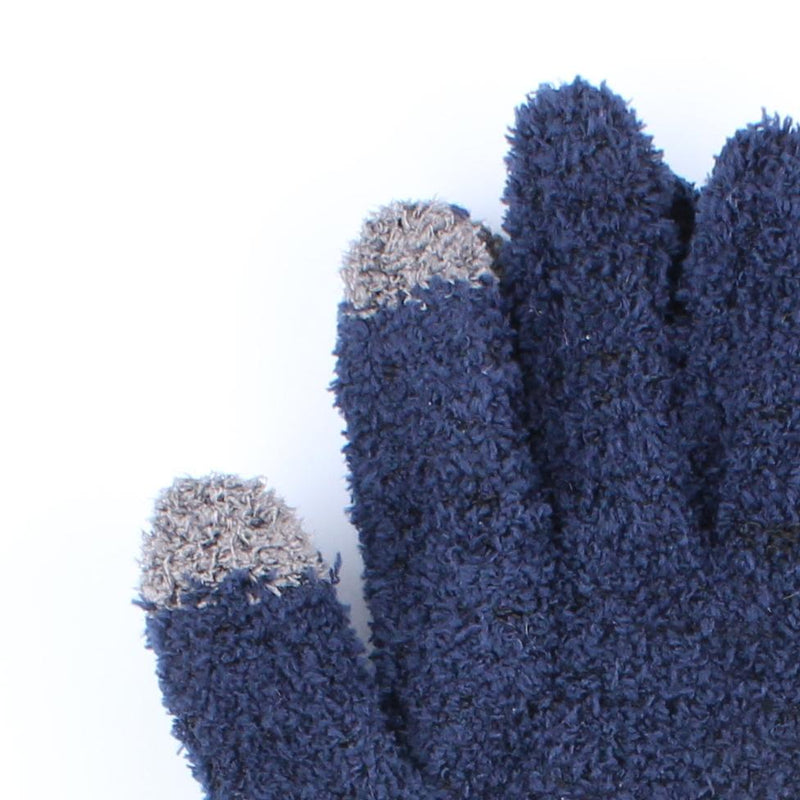 Fluffy Touchscreen Women One Size Panda Embroidered 21cm Gloves