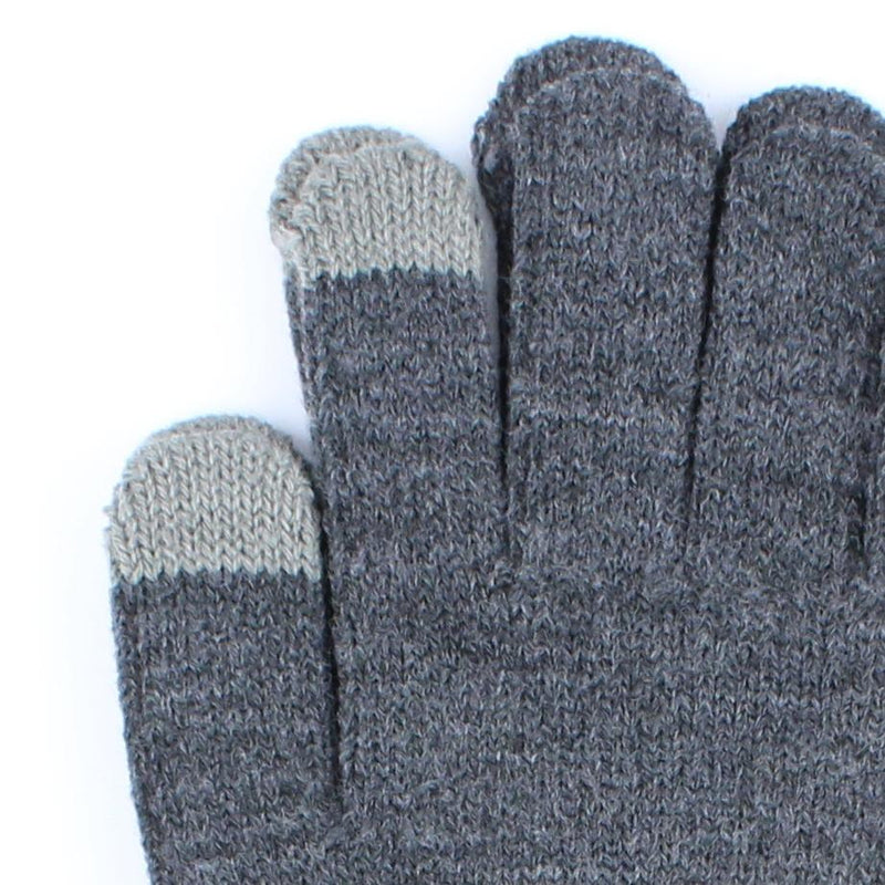 Knit Touchscreen Women One Size Smiley Face 1 pair Gloves