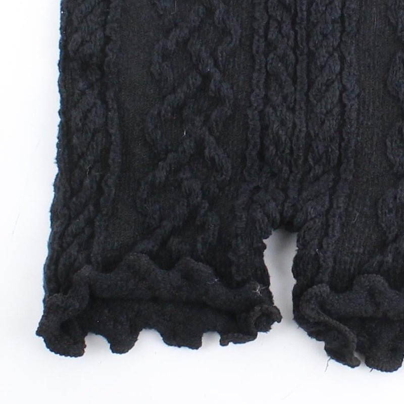 Knit High-Rise Cable Knit 32cm Winter Shorts M-L