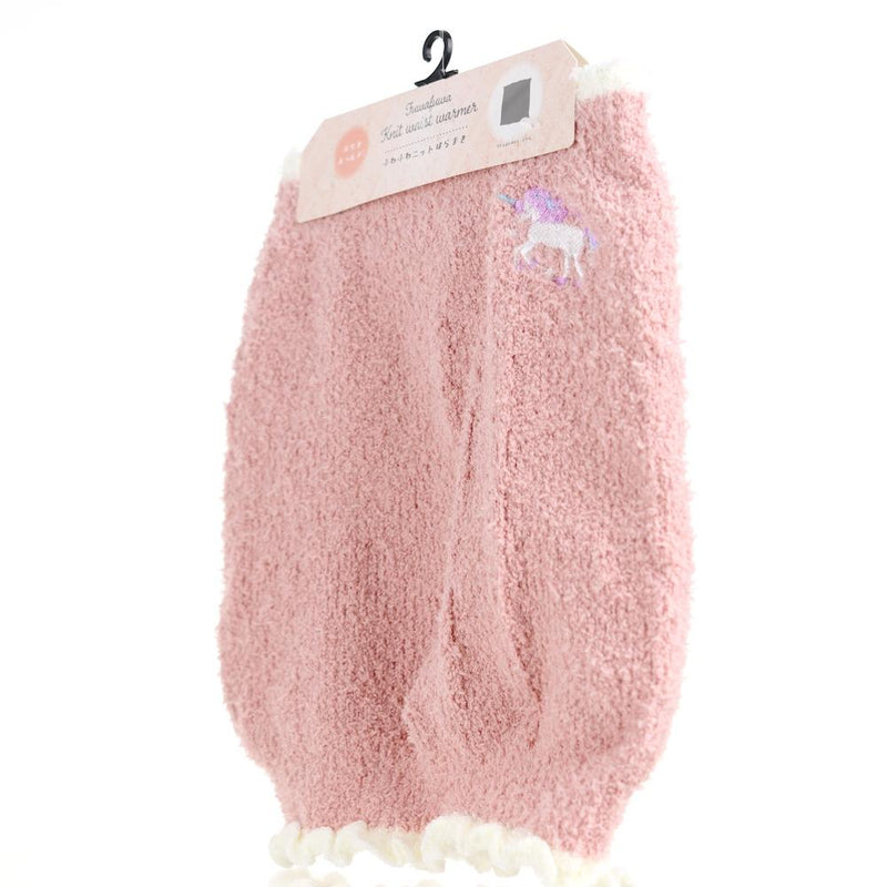 Belly Warmer (M-L/Knit/Fluffy/Women/One Size/Unicorn/Embroidered/27cm)