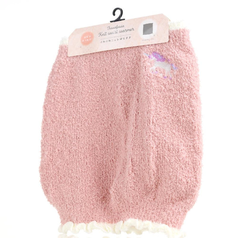Belly Warmer (M-L/Knit/Fluffy/Women/One Size/Unicorn/Embroidered/27cm)