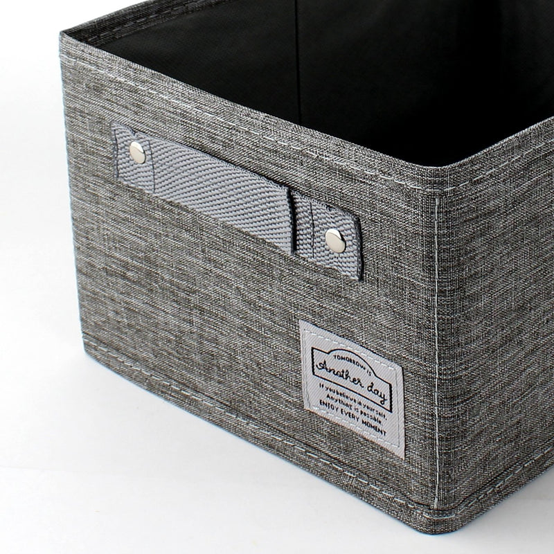 Set of 2 Grey Storage Box (S/26x13.5x19cm (2pcs))