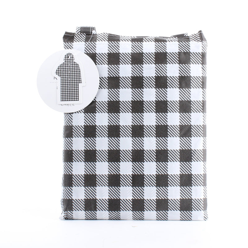 Checkered Raincoat with Bag