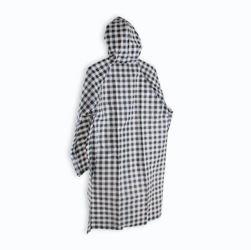 Checkered Raincoat with Bag