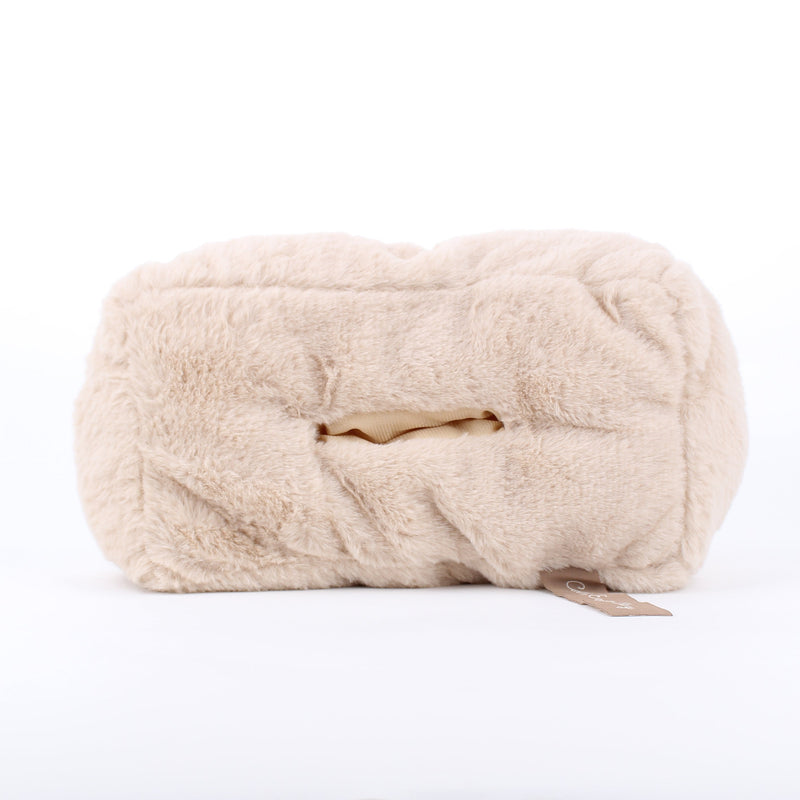 Tissue Box Cover (Faux Fur/11.5x23x5.5cm/SMCol(s): Beige)