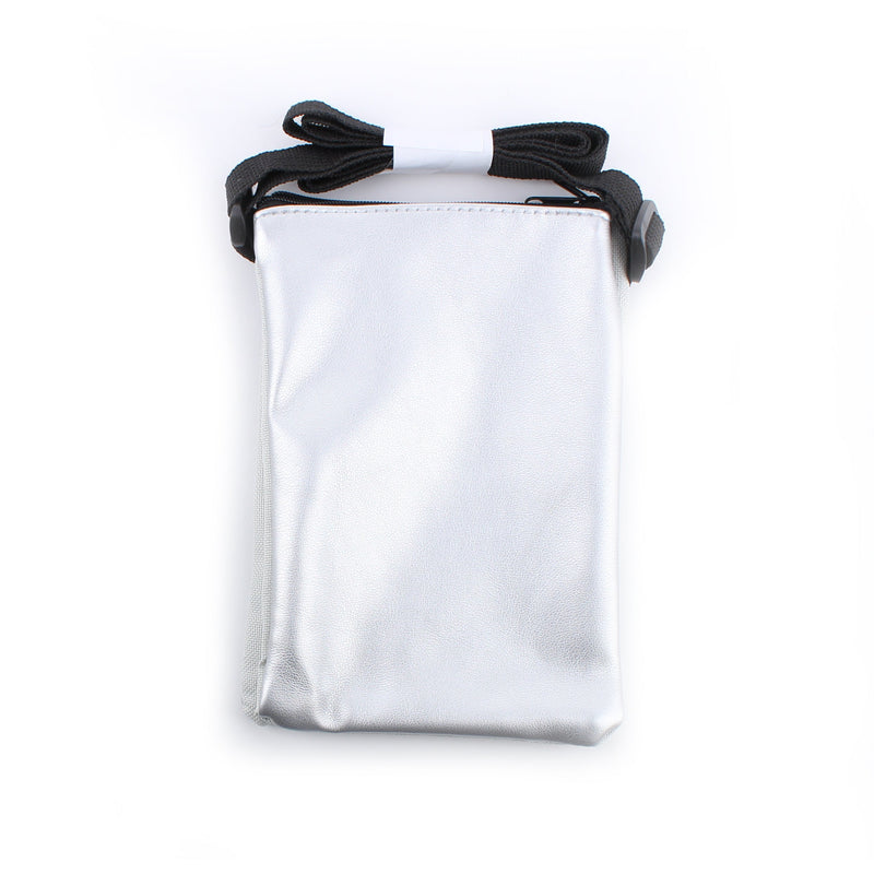 Shoulder Bag (Double Pochette/3 Pockets/Tall/13x18cm/SMCol(s): Silver)