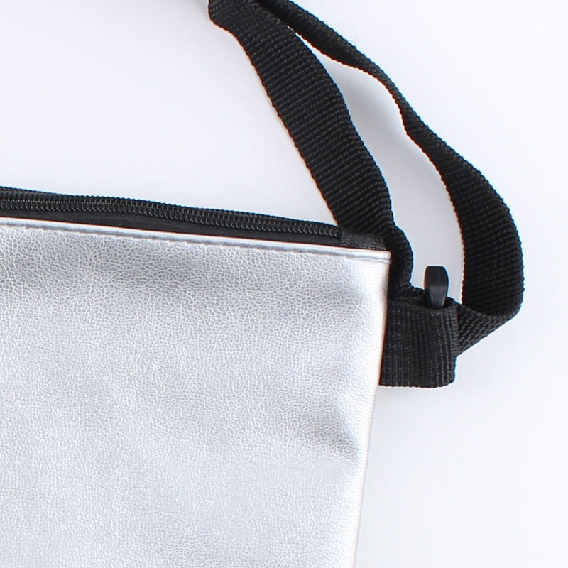 Shoulder Bag (Double Pochette/3 Pockets/Wide/25x16cm/SMCol(s): Silver)