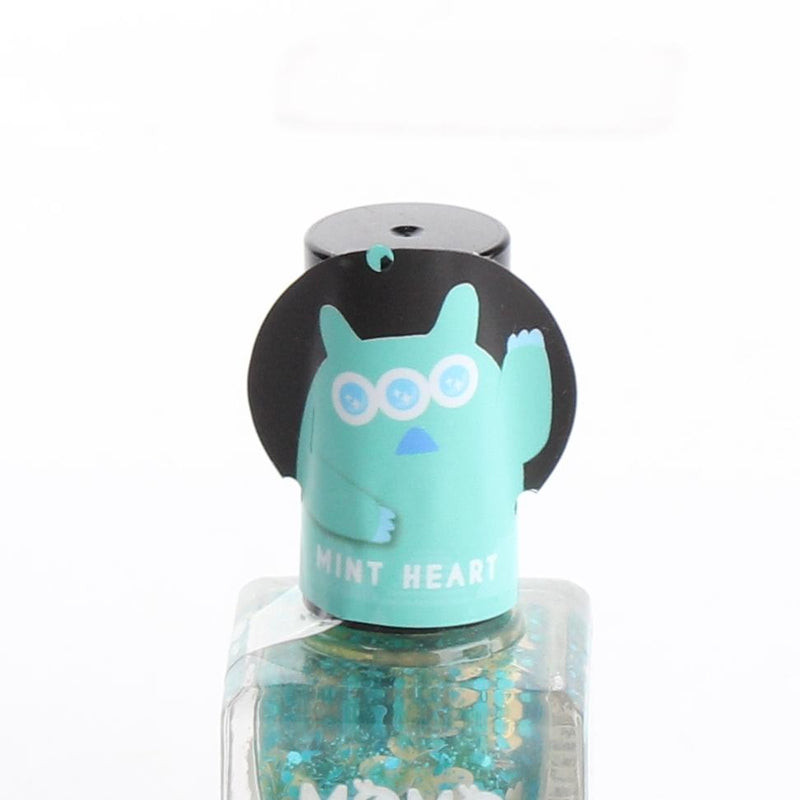 Beauty World Monster Mint Heart Momocos Peel-Off Nail Polish 6ml