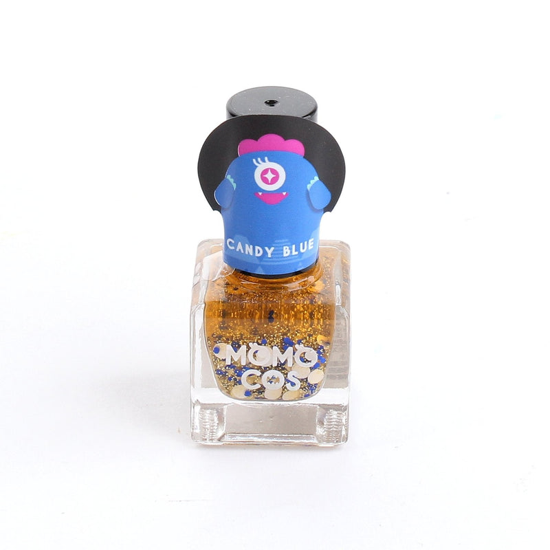 Beauty World Monster Candy Blue Momocos Peel-Off Nail Polish 6ml