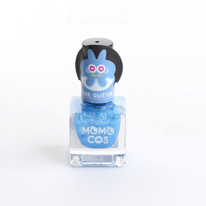 Beauty World Monster Blue Glitter Momocos Peel-Off Nail Polish 6ml