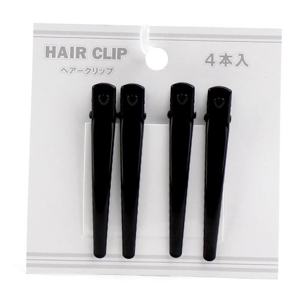 Hair Clips (BK/6cm (4pcs))
