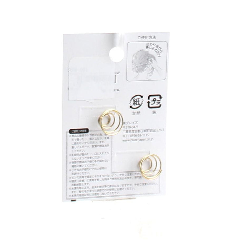 Hair Pins (w/Imitation Pearl*w/Rhinestone/GD/1.5cm (2pcs))