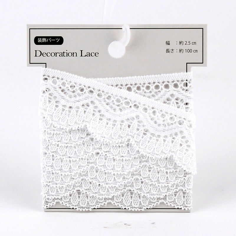 Lace (Elastic/Handicraft/Water Drop/Flower/Ribbon/2.5x100cm)