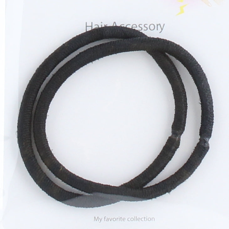 Hair Ties (Reduces Static Electricity/Thick/d.5cm (2pcs)/SMCol(s): Black)