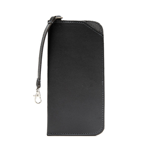 Glasses Case (With Strap/Strap: 13cm/8.5x17cm/SMCol(s): Dark Grey/Beige/Beige Pink)