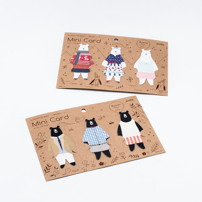 Message Cards (Bears/6 pcs)