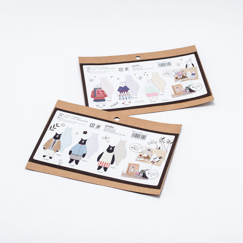 Message Cards (Bears/6 pcs)