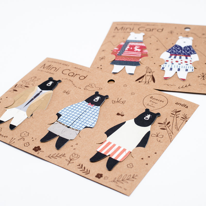 Message Cards (Bears/6 pcs)
