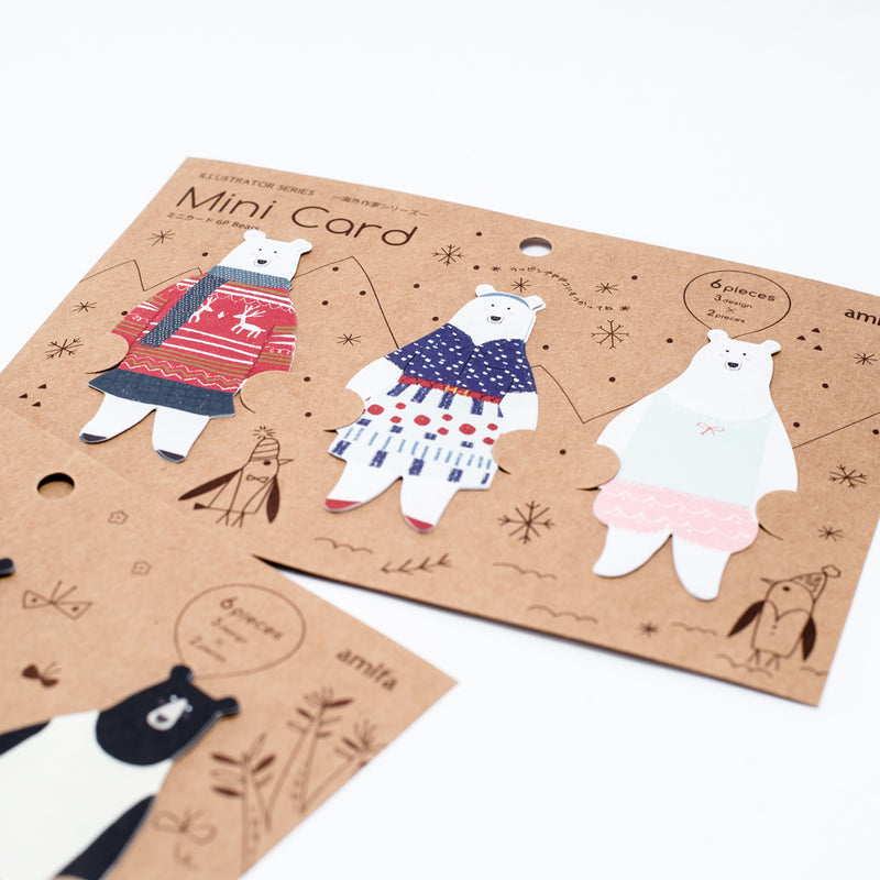 Message Cards (Bears/6 pcs)