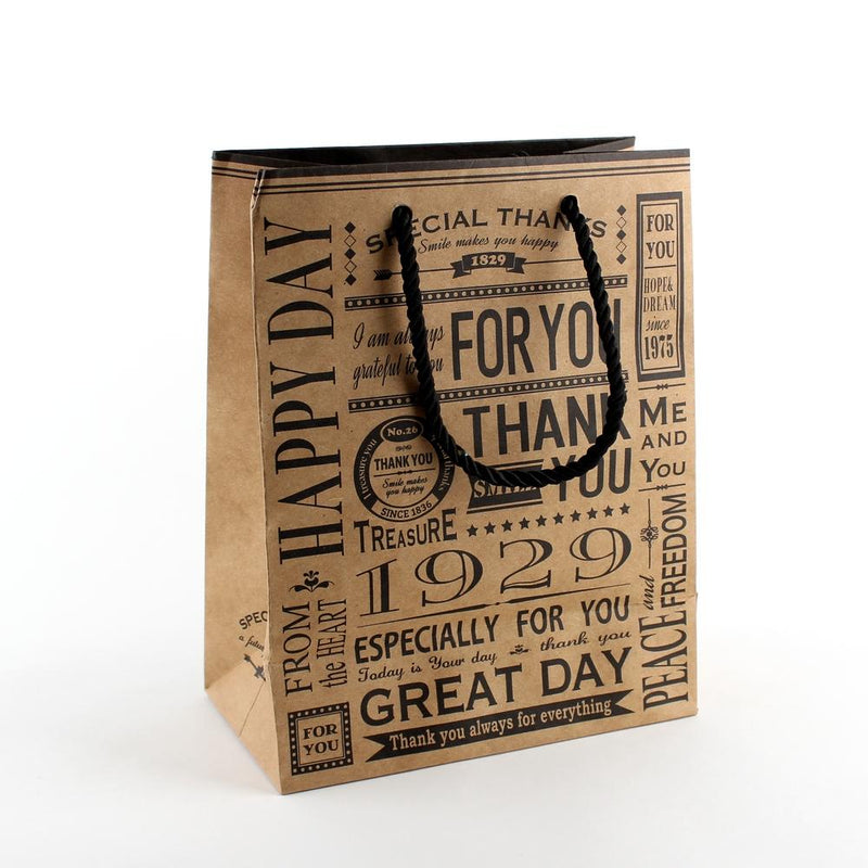 Gift Bag (Paper/Typography/BN*BK/23x18x13cm)