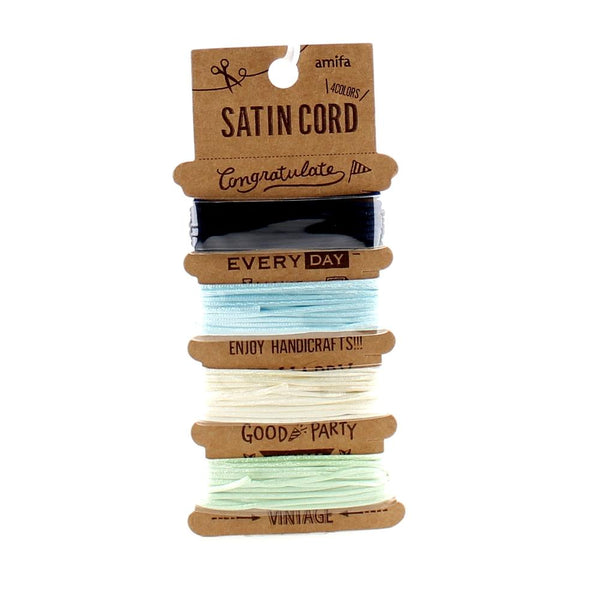 Satin Cord (Gift Wrapping/8xCol/0.2x200cm (4pcs))