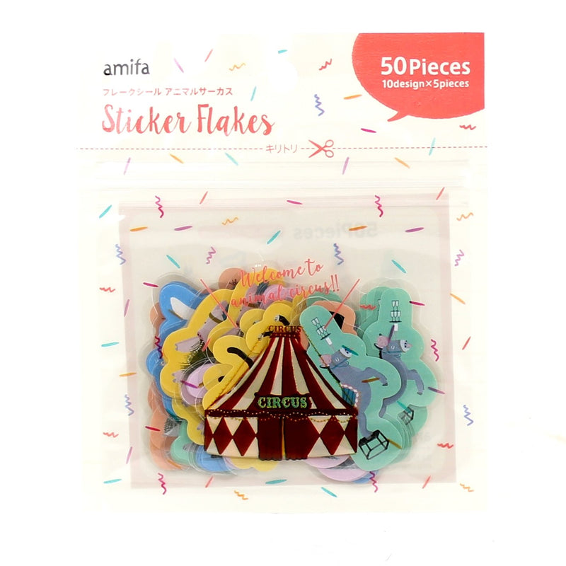 Sticker Flakes (Circus/H4xW4cm (50pcs))