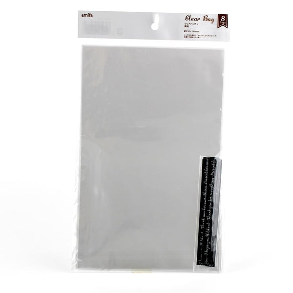 Gift Bags (PP/w/Twist Tie/Clear/3xCol/L:25x16cm (8pcs))